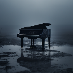 Dark Bowed Piano